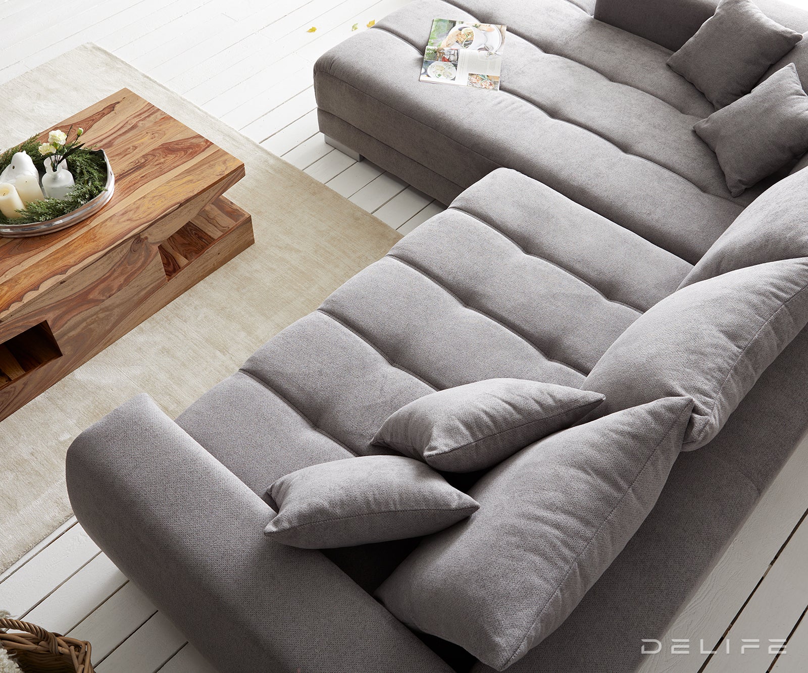 Kotna sedežna garnitura Josea 300x215cm, Material: Mikrofibra