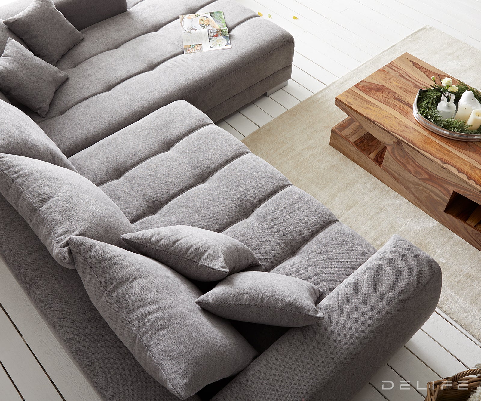 Kotna sedežna garnitura Josea 300x215cm, Material: Mikrofibra