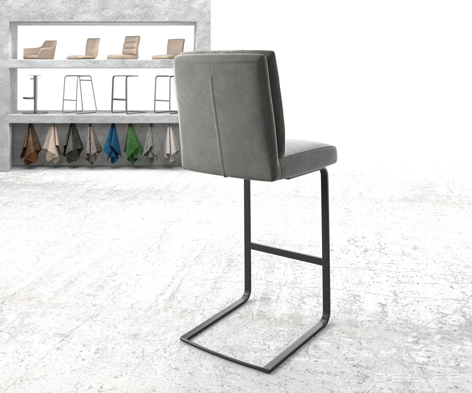 Barski stol Pela, Material: Žamet