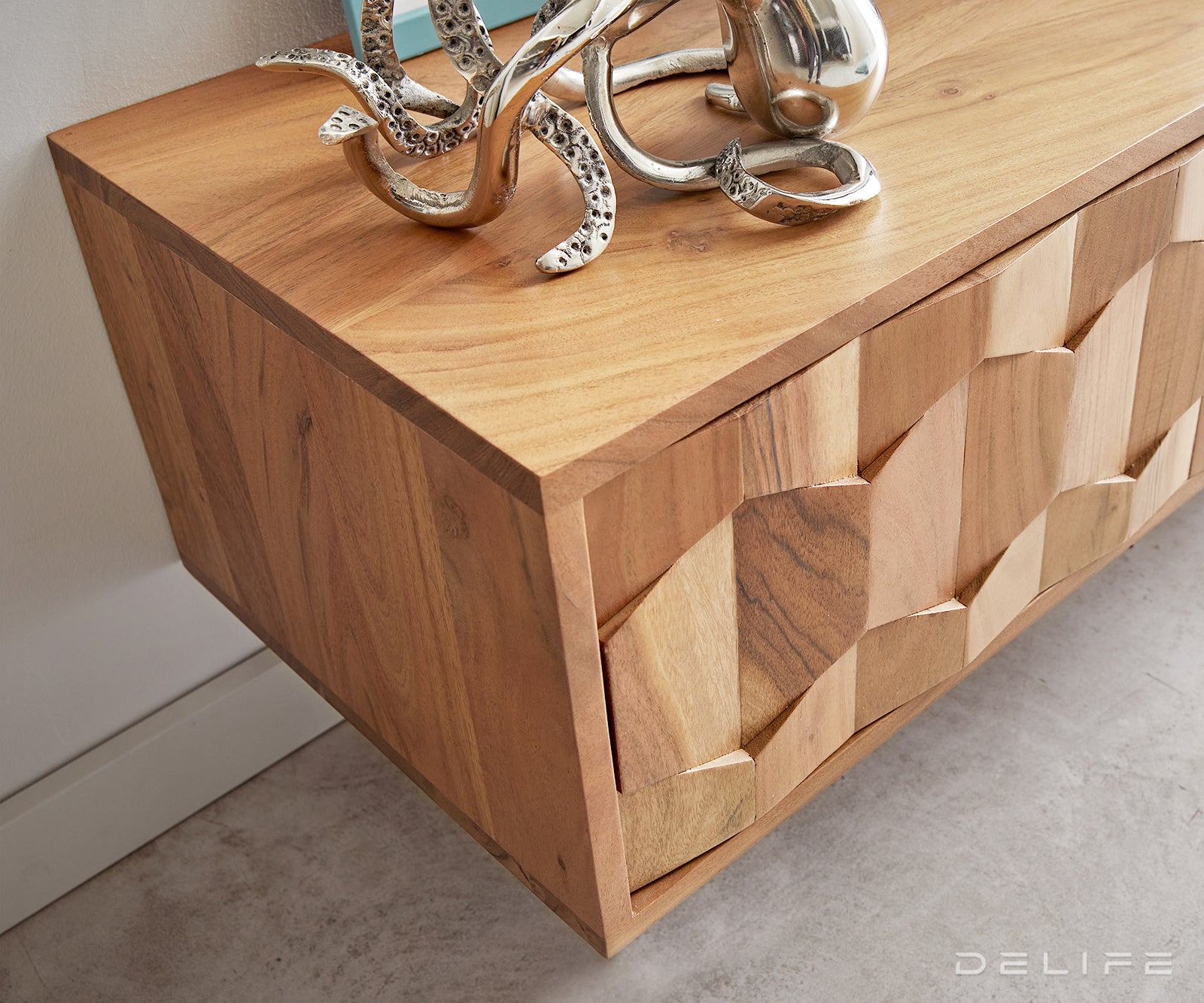 Predalnik Fevo, 2 vrata, Material: Akacija