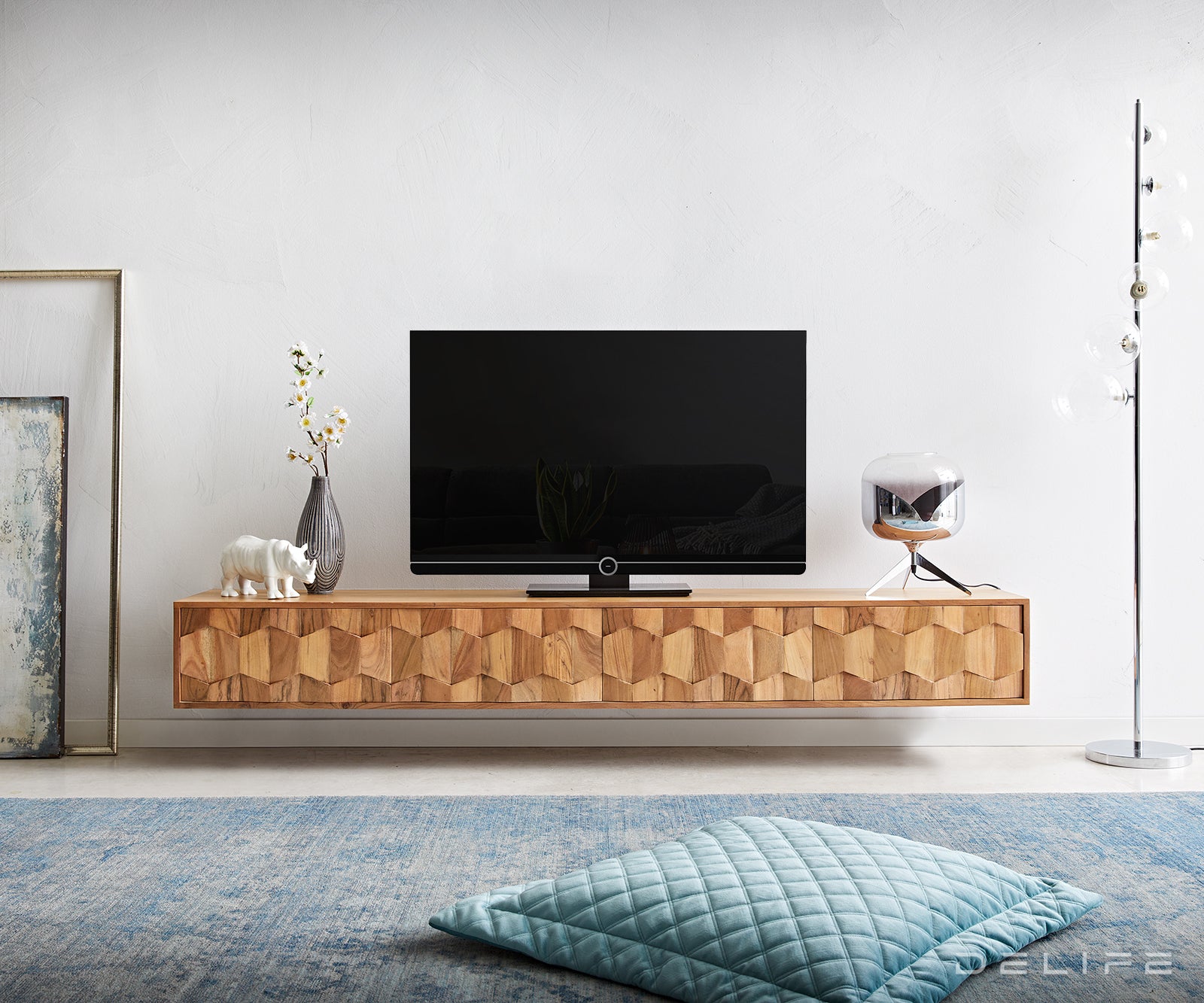 Predalnik Fevo, 4 vrata, Material: Akacija