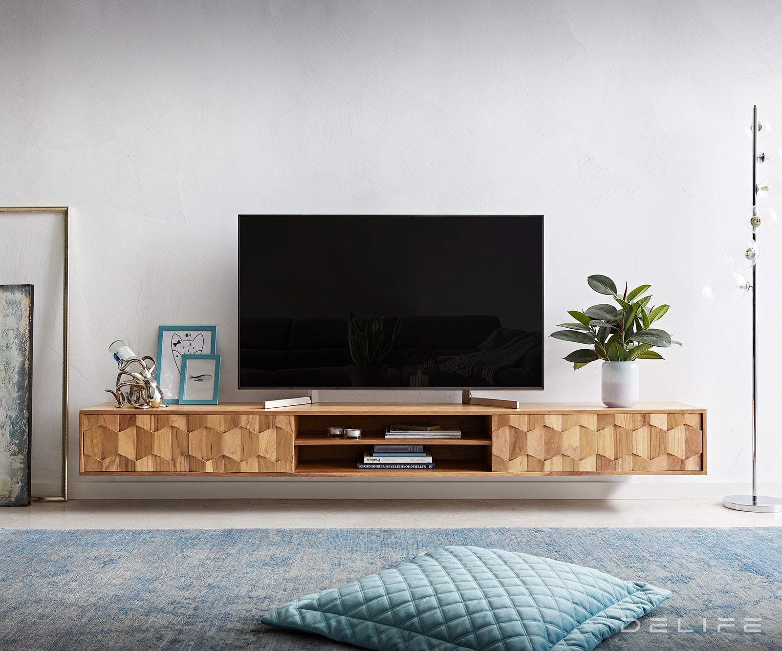 Predalnik Fevo, 4 vrata, Material: Akacija