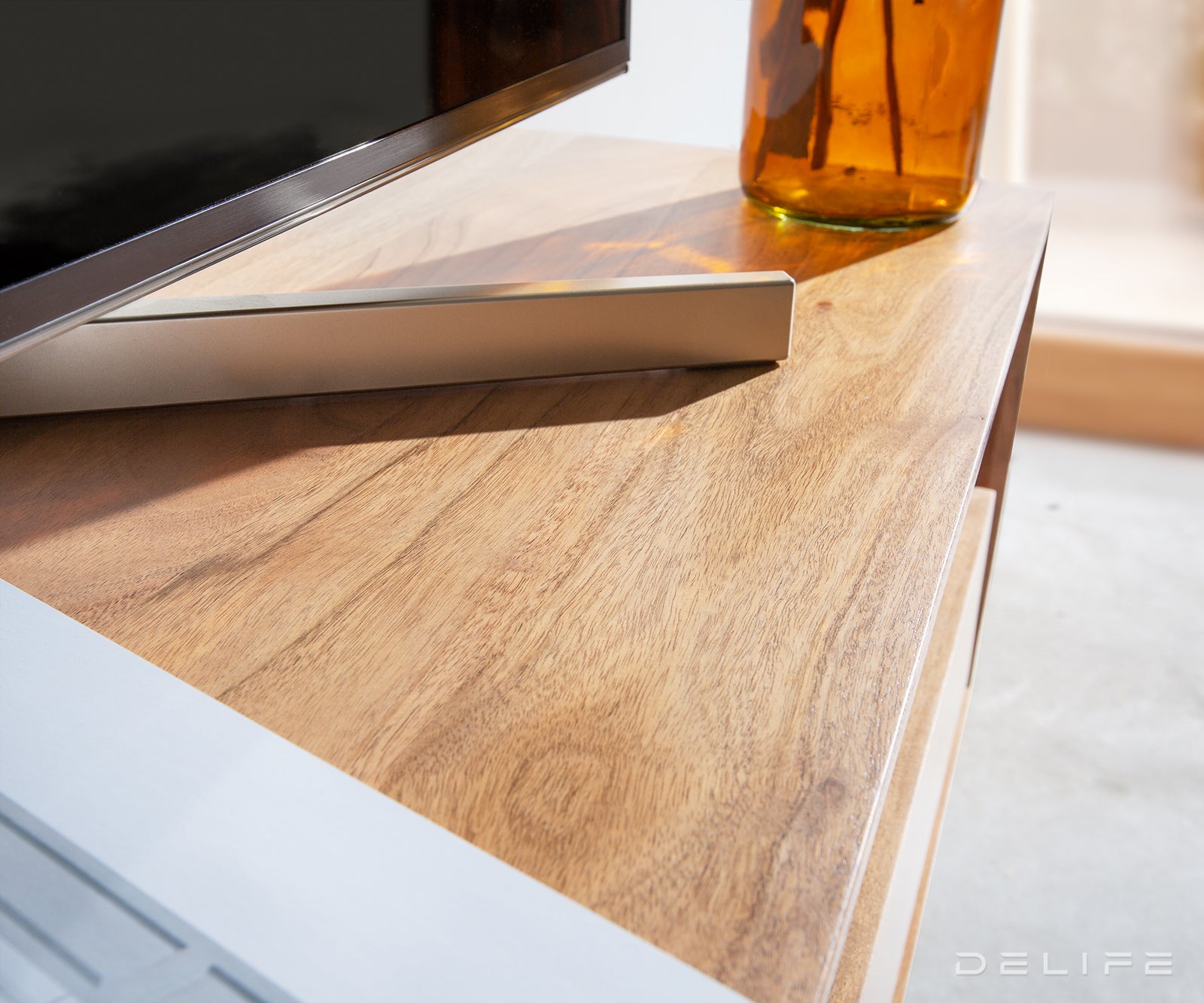 Predalnik Stonegrace 145 cm, Material: Akacija