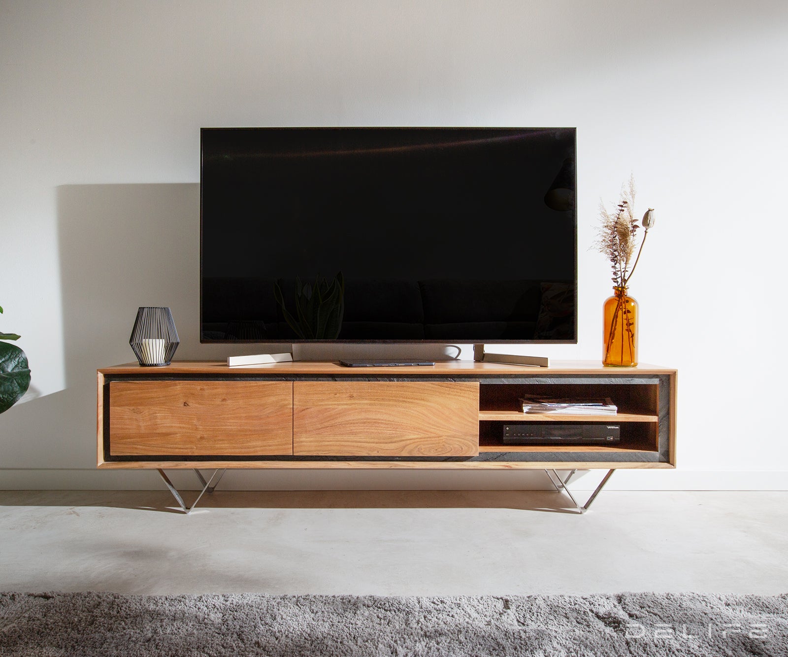 Predalnik Stonegrace 175 cm, Material: Akacija