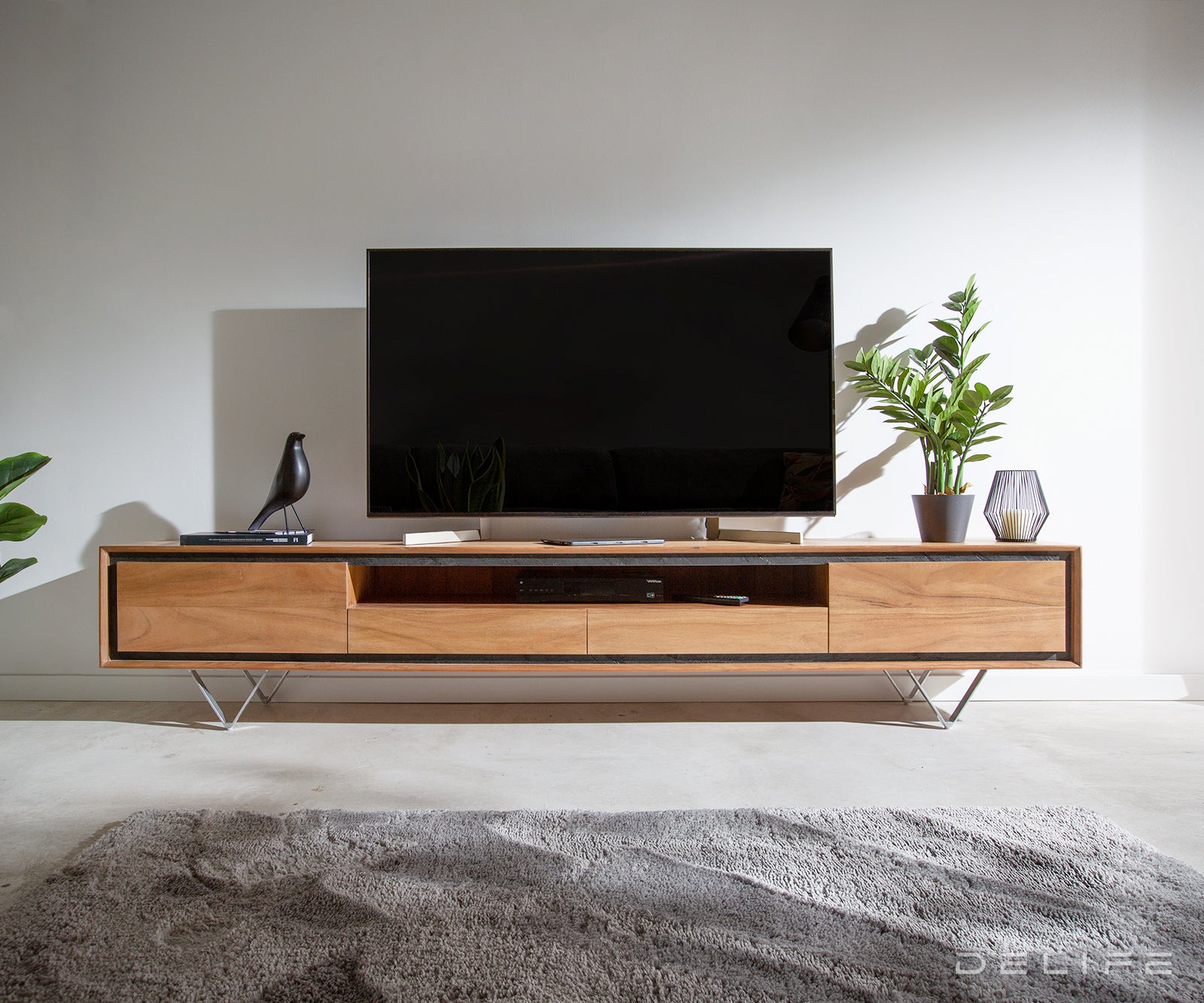 Predalnik Stonegrace 240 cm, Material: Akacija