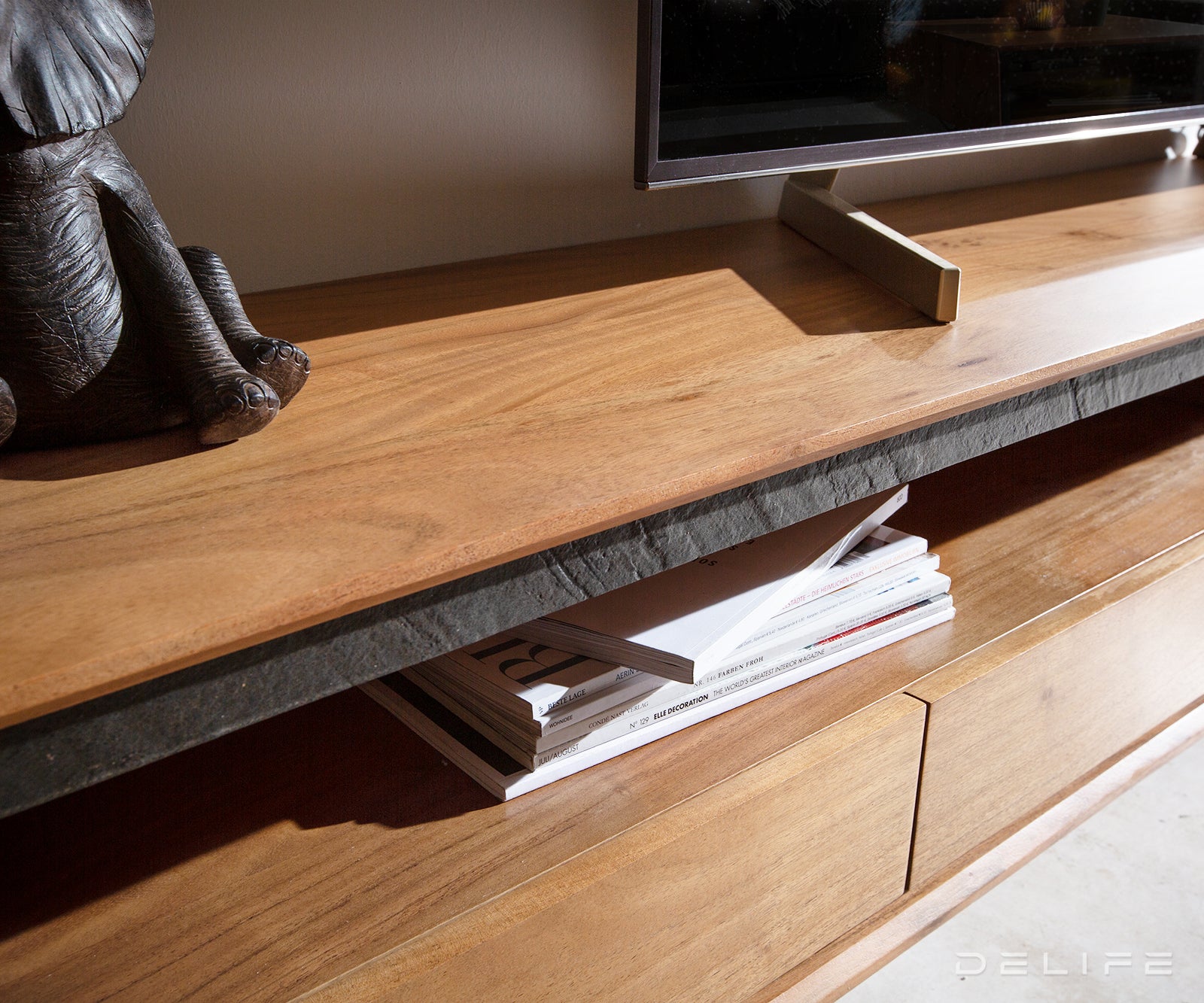 Predalnik Stonegrace 240 cm, Material: Akacija