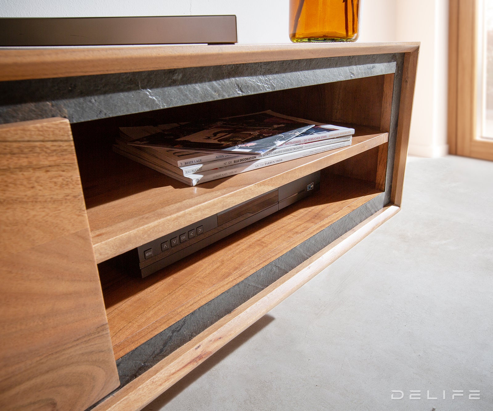 Predalnik Stonegrace 175 cm, Material: Akacija