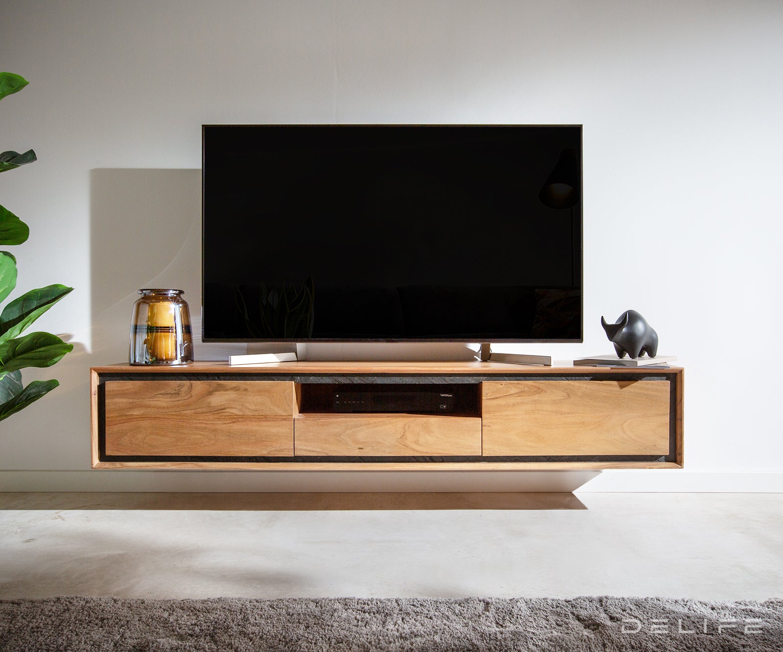 Predalnik Stonegrace 175 cm, Material: Akacija