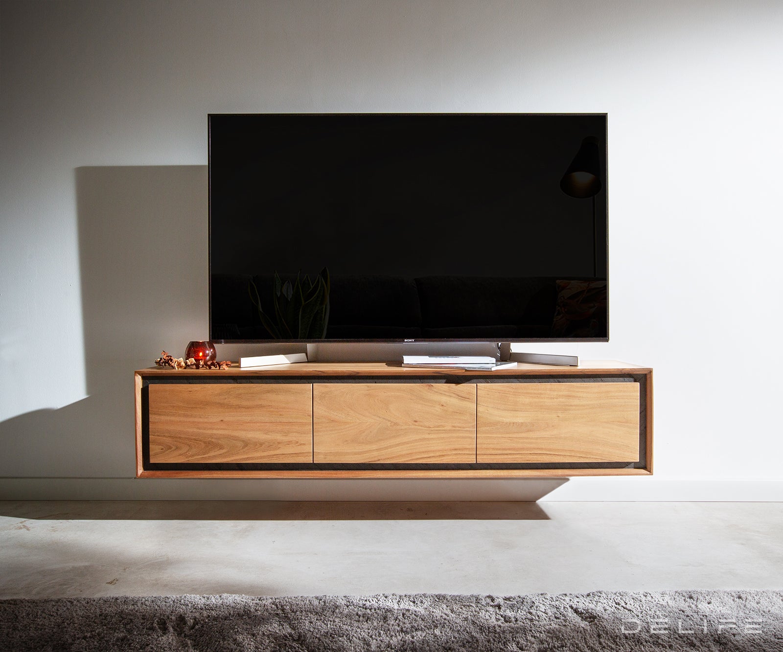 Predalnik Stonegrace 145 cm, Material: Akacija