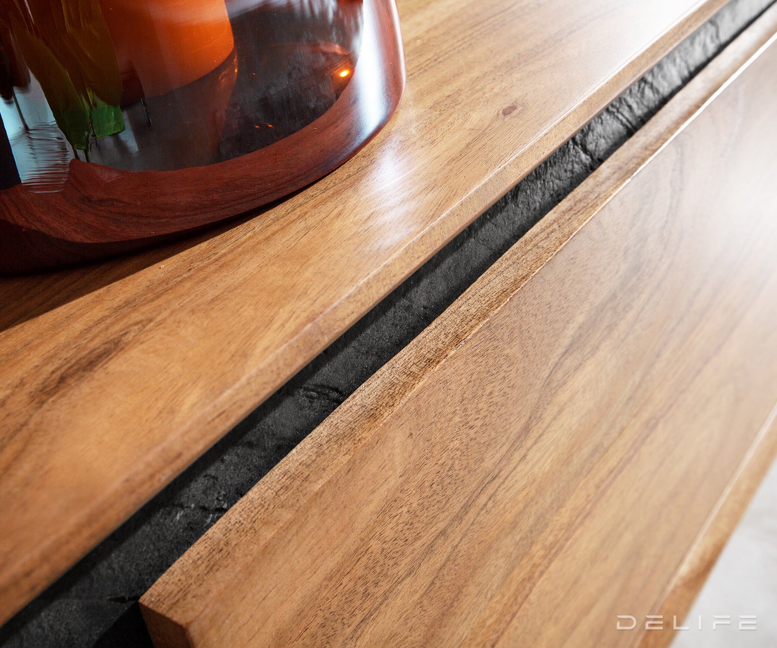 Predalnik Stonegrace 145 cm, Material: Akacija