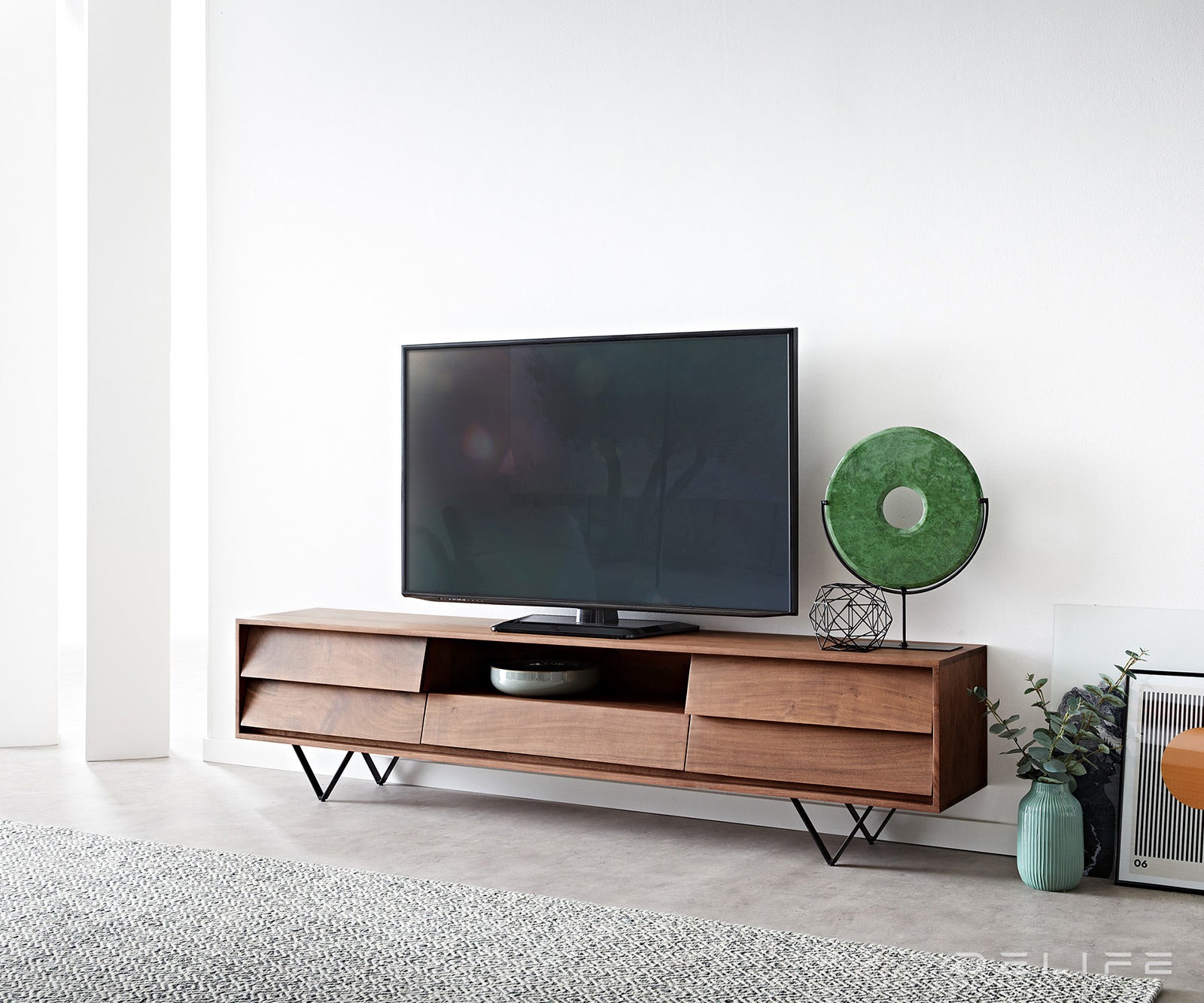 Predalnik Eloi 200x33cm, Material: Akacija