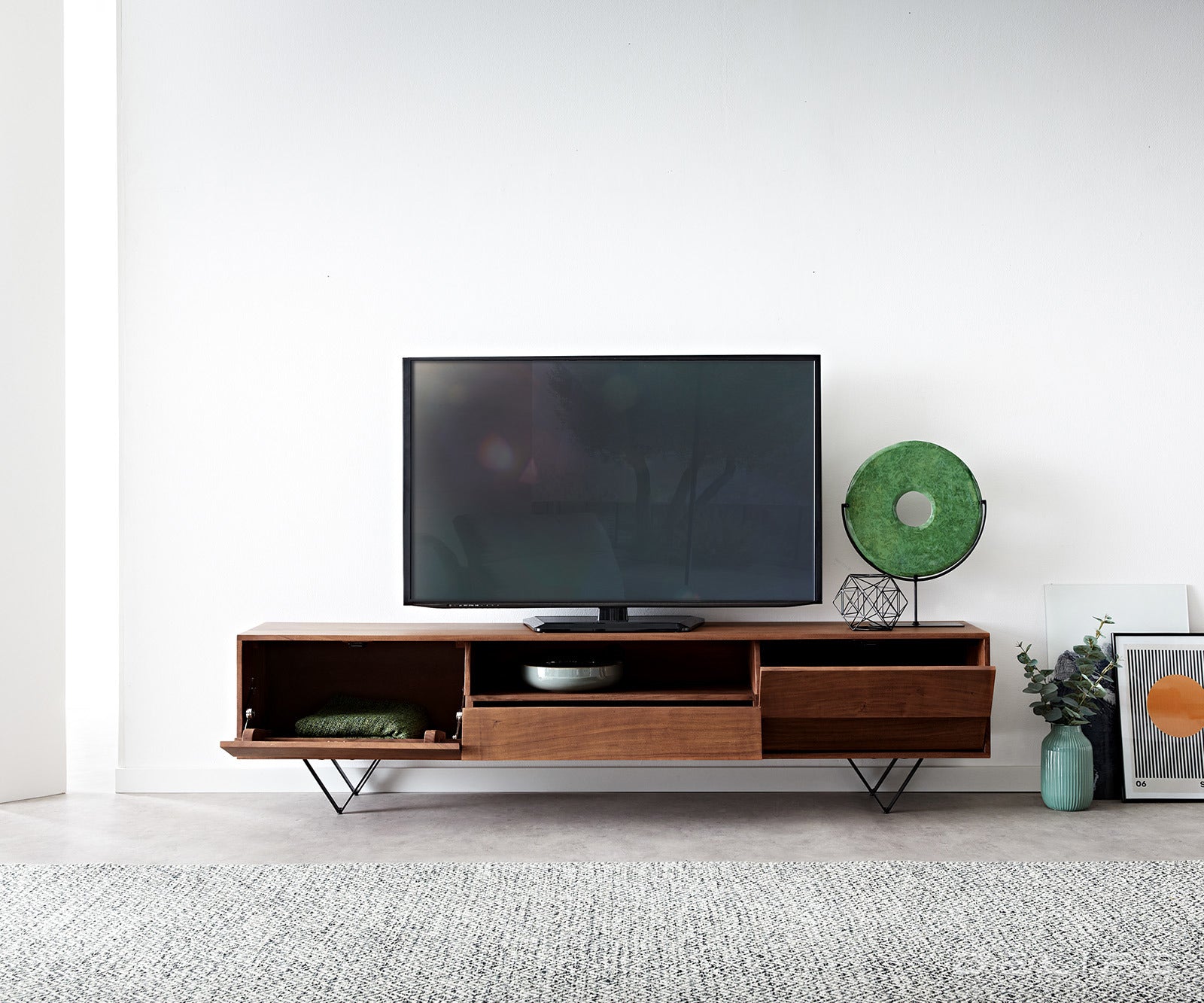 Predalnik Eloi 200x33cm, Material: Akacija