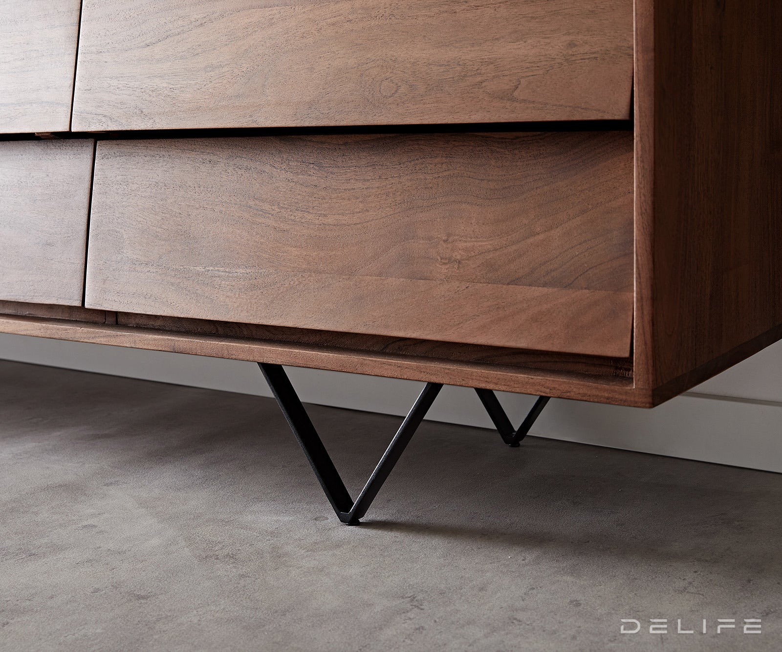 Predalnik Eloi 240x40cm, Material: Akacija