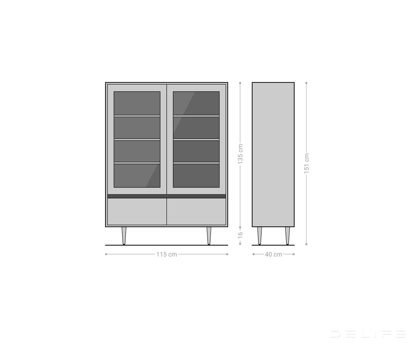 Vitrina Budaya, Material: Mango