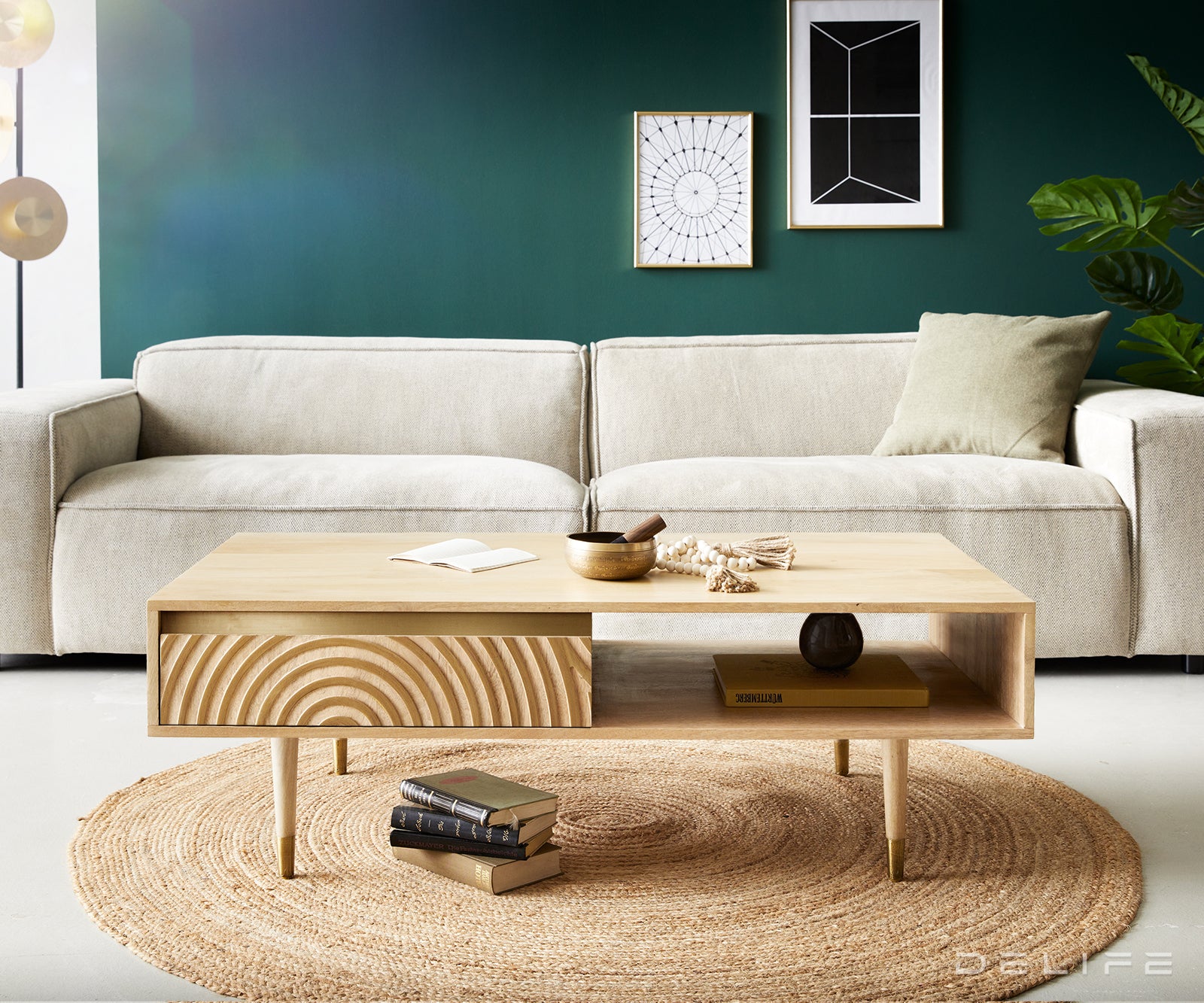 Klubska mizica Budaya, Material: Mango