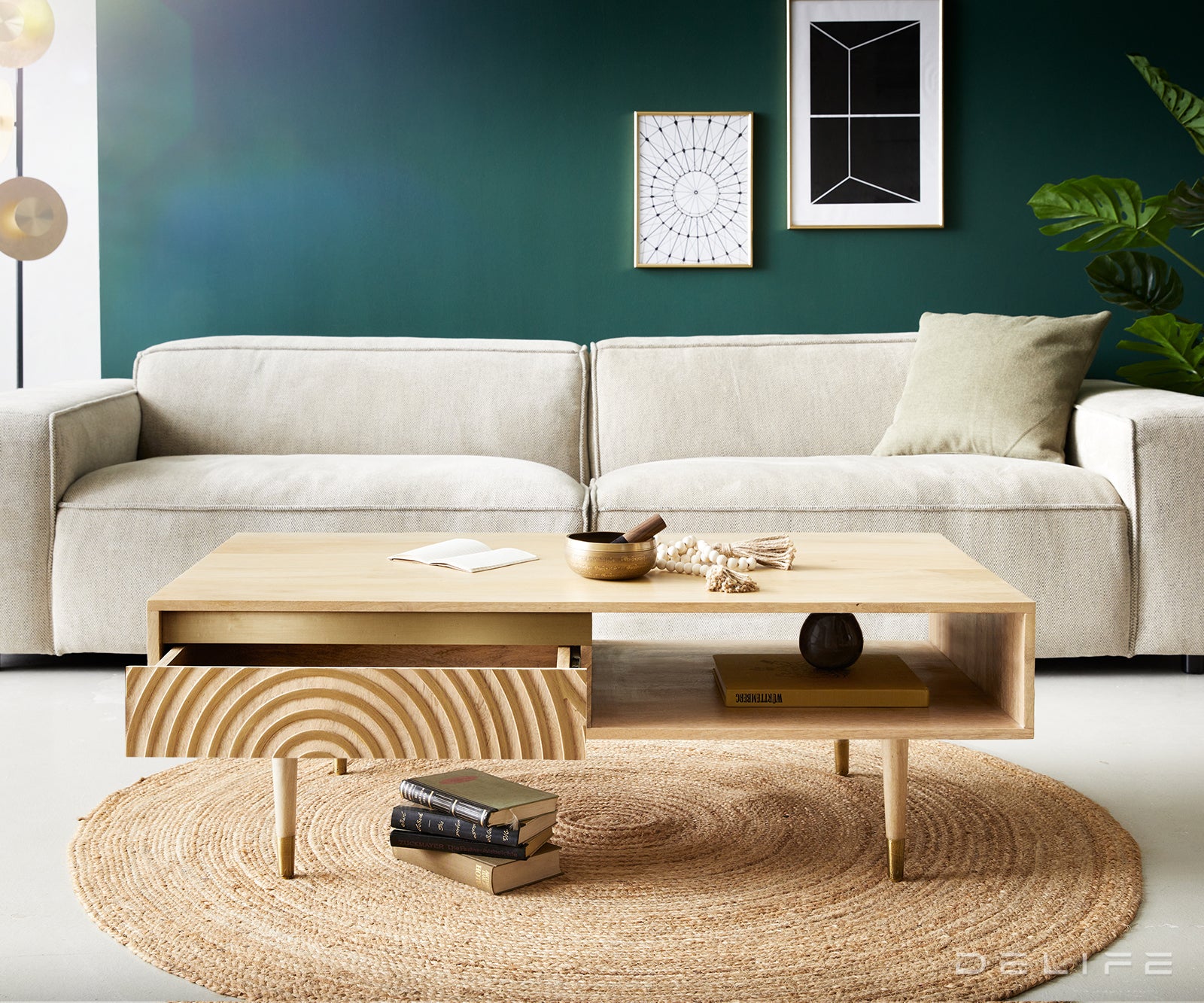 Klubska mizica Budaya, Material: Mango