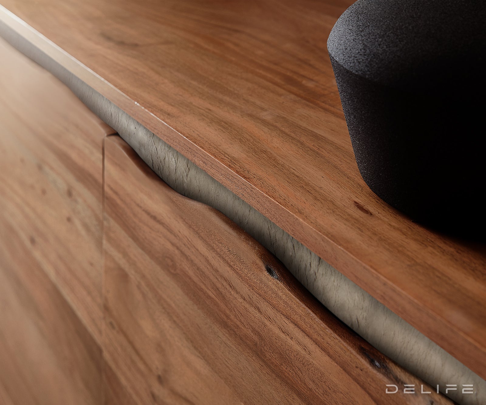 Predalnik Stonegrace 220x35cm, Material: Akacija