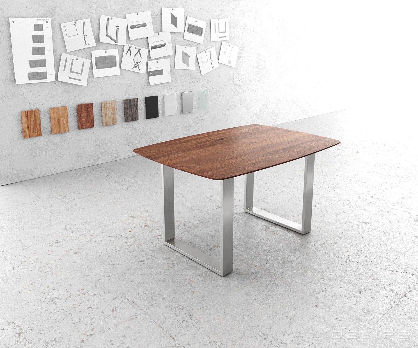 Jedilna miza Edge Bott, Material: Akacija