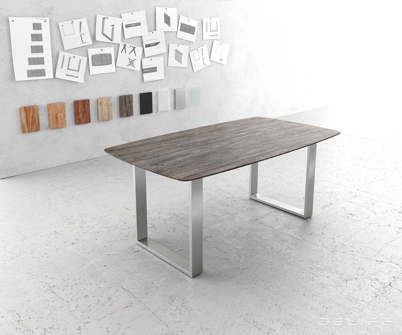 Jedilna miza Edge Bott, Material: Akacija