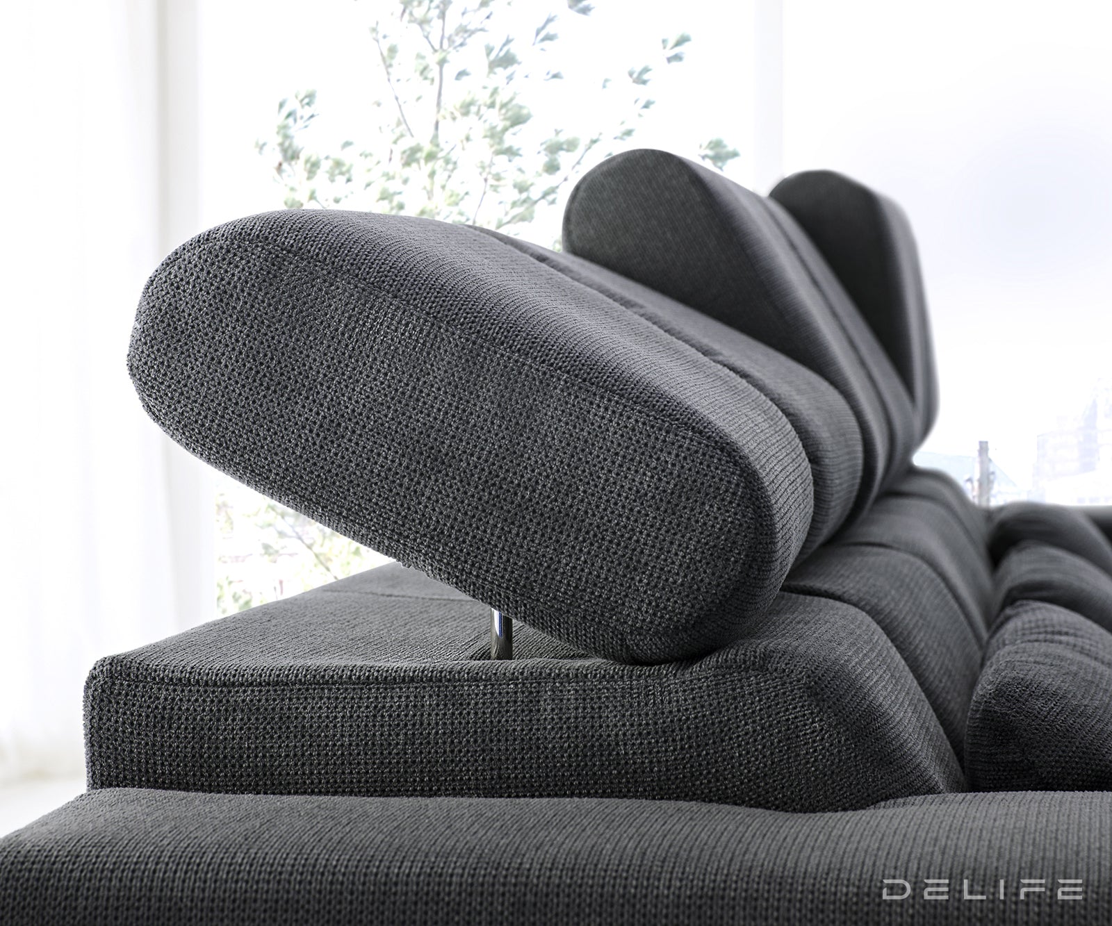 Kotna sedežna garnitura Ordino 284x200cm, Material: Mikrofibra