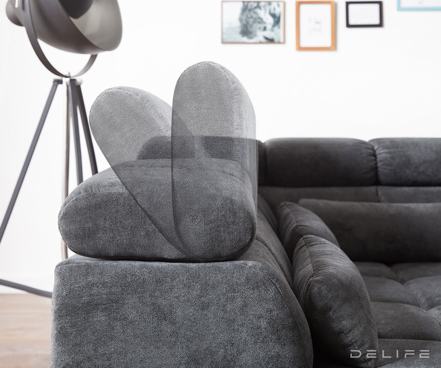 Kotna sedežna garnitura Catan 295x230cm, Material: Mikrofibra