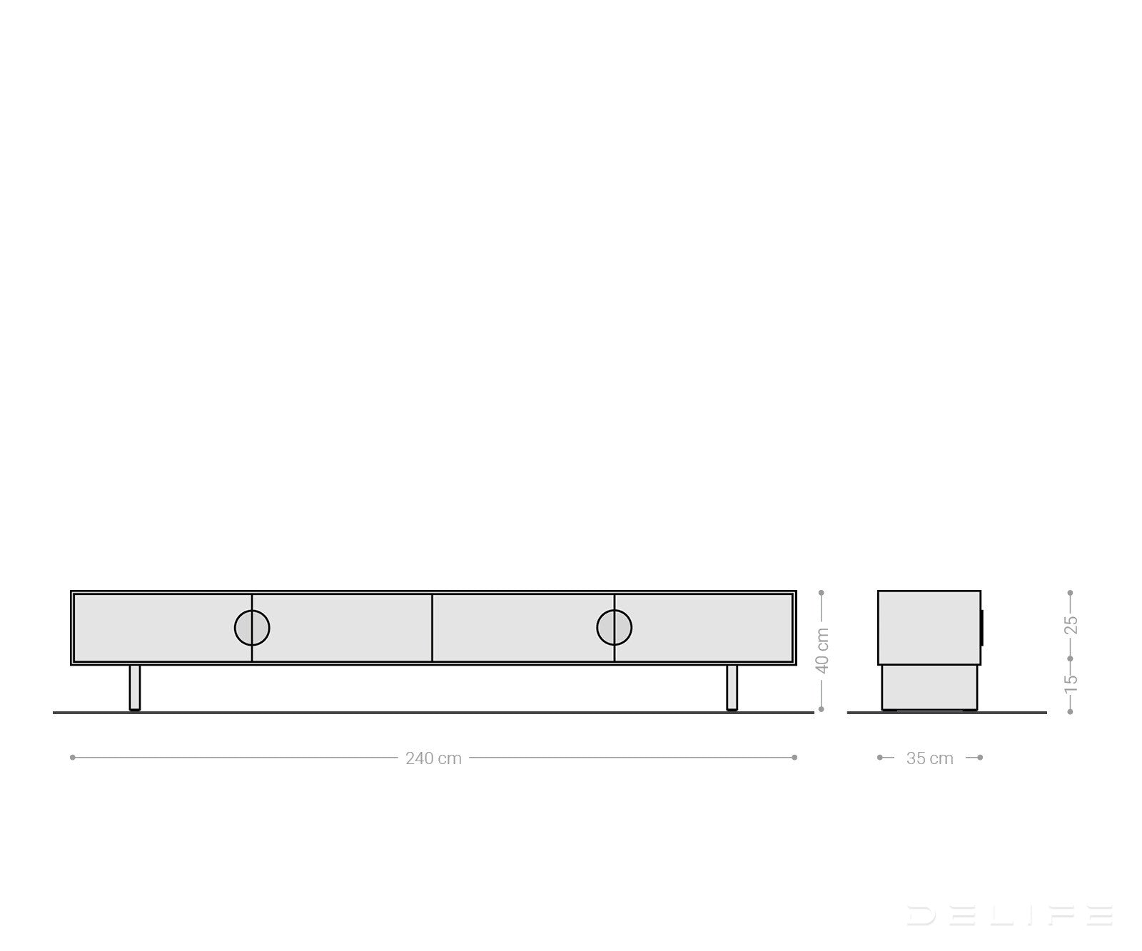 Predalnik Surimu, Material: Akacija