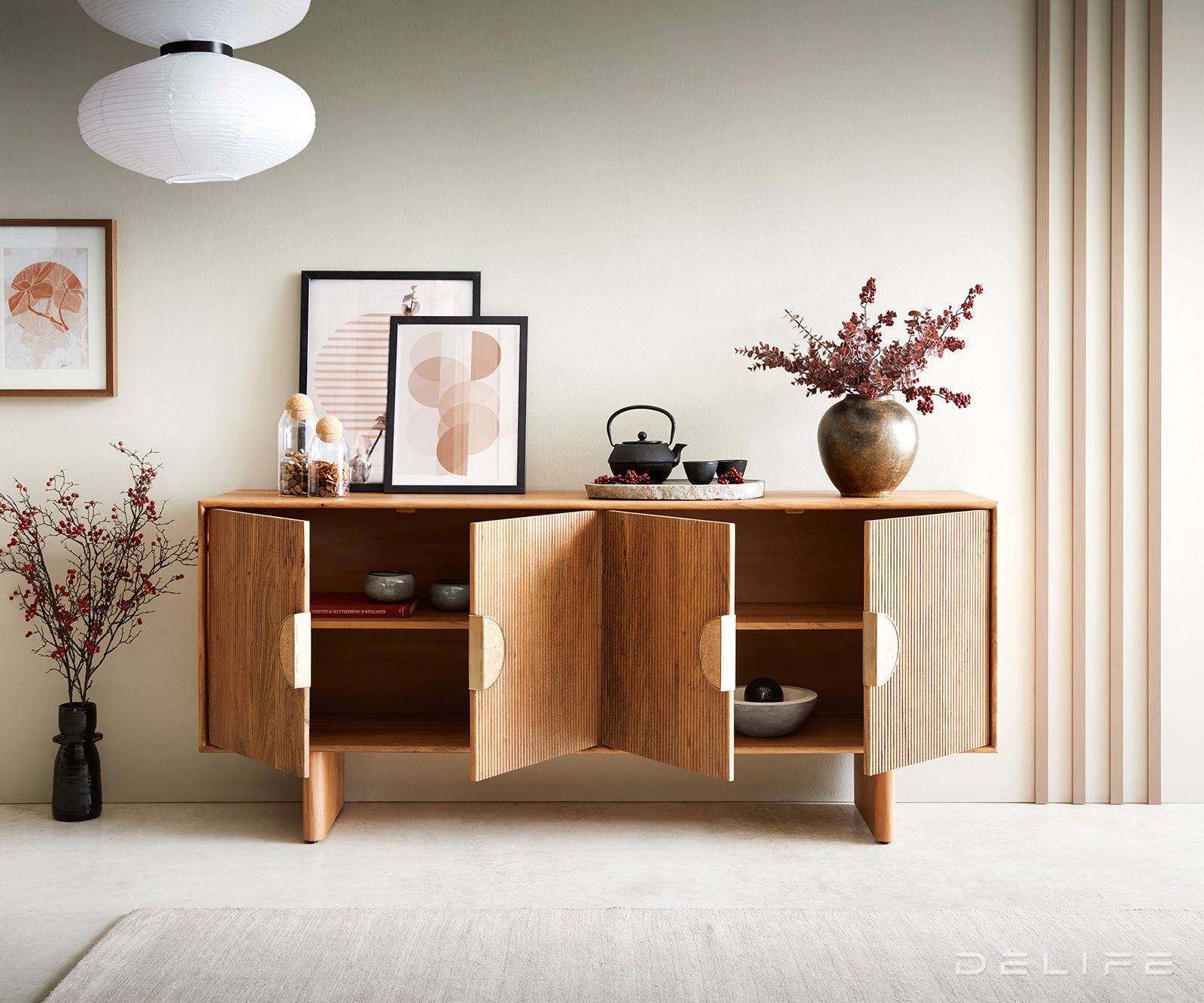 Predalnik Surimu 175 cm, Material: Akacija