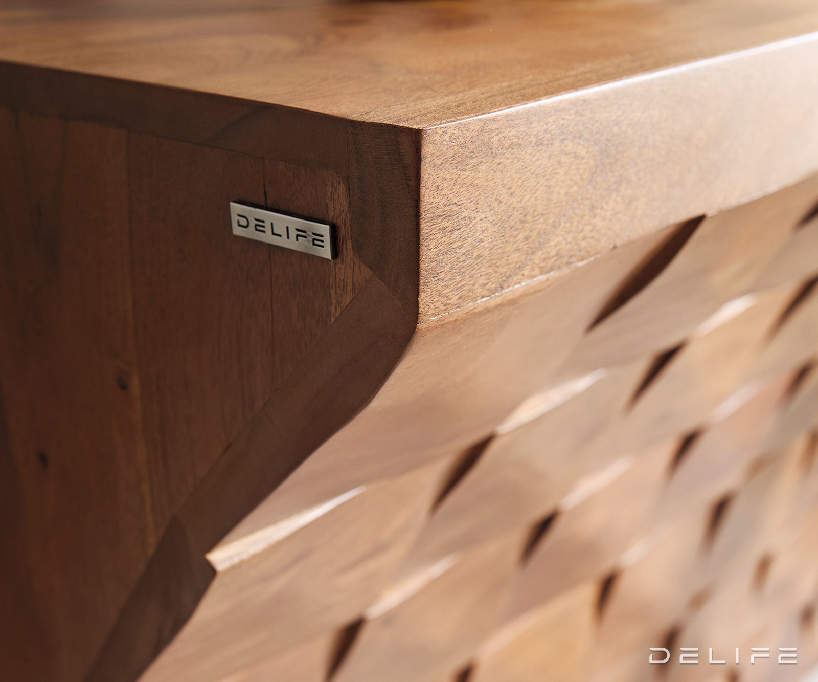 Konzola Eremos 120x35cm, Material: Akacija