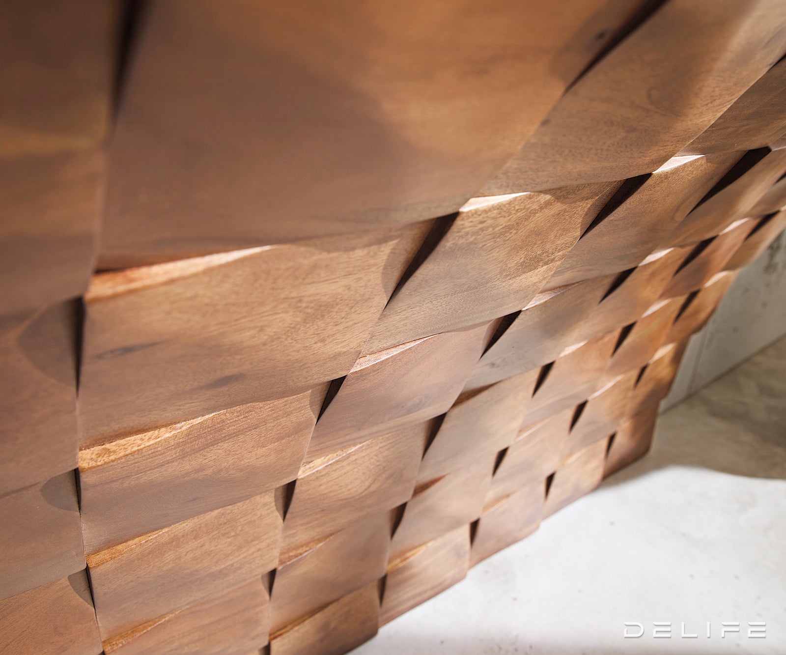 Konzola Eremos 120x35cm, Material: Akacija