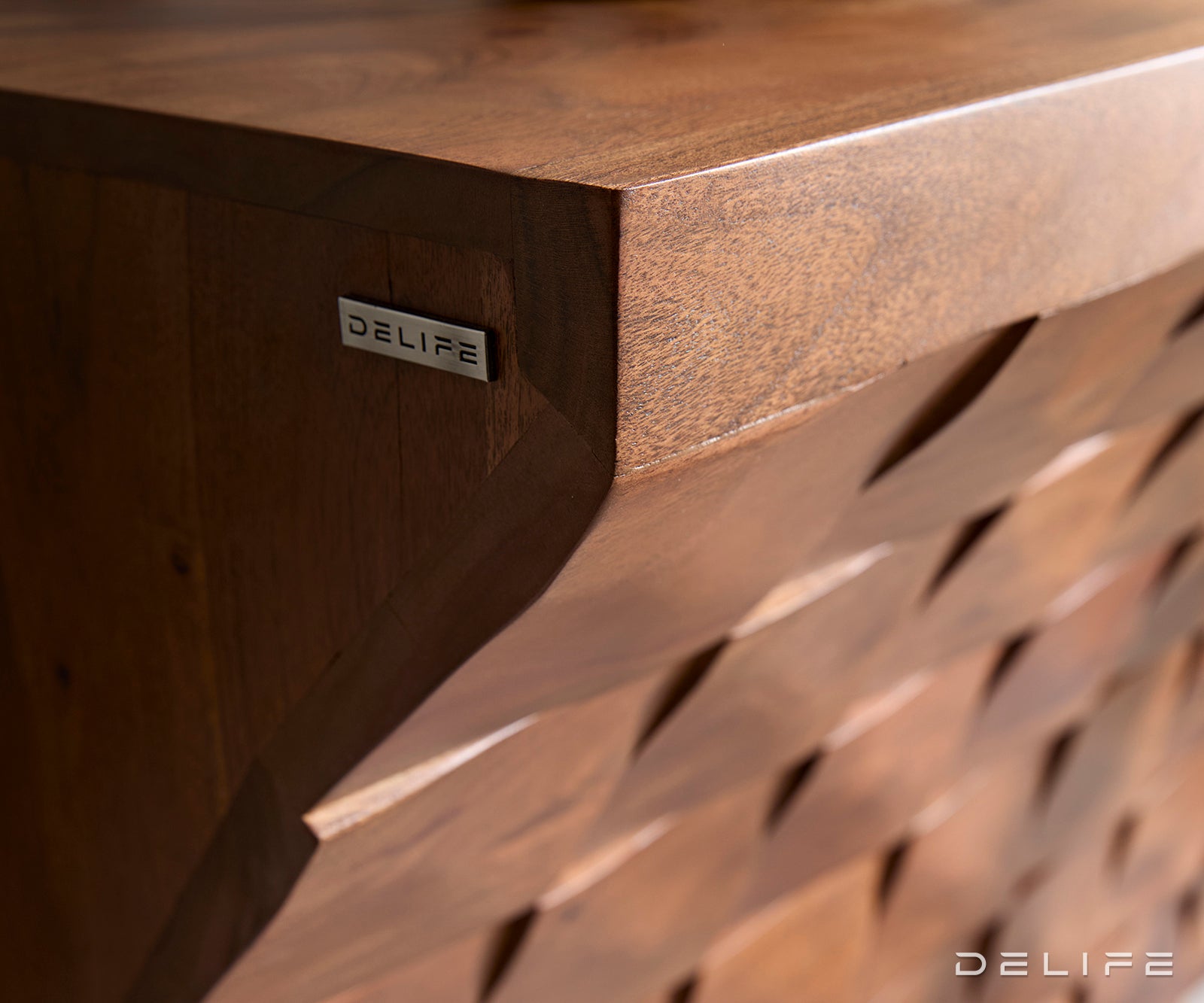 Konzola Eremos 120x35cm, Material: Akacija