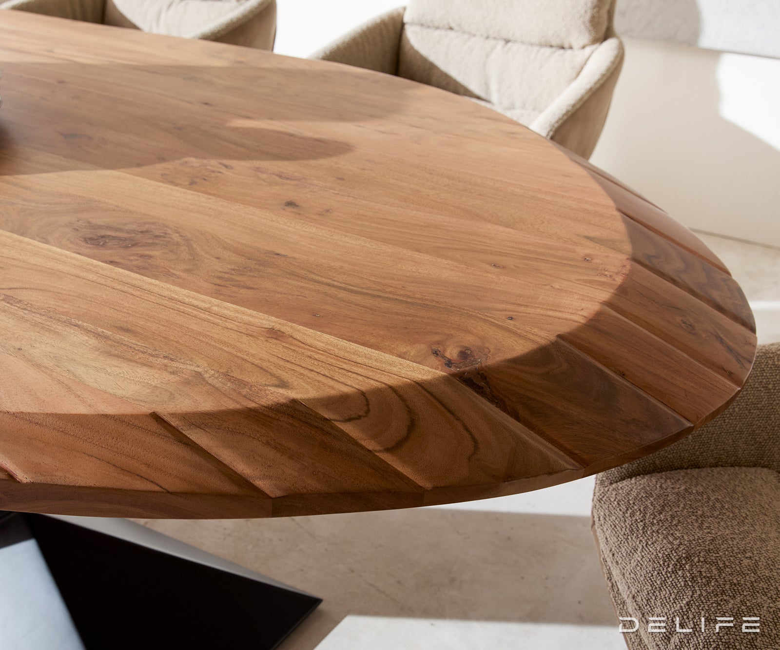 Jedilna miza Aithon 240x105 cm, Material: Bagrem