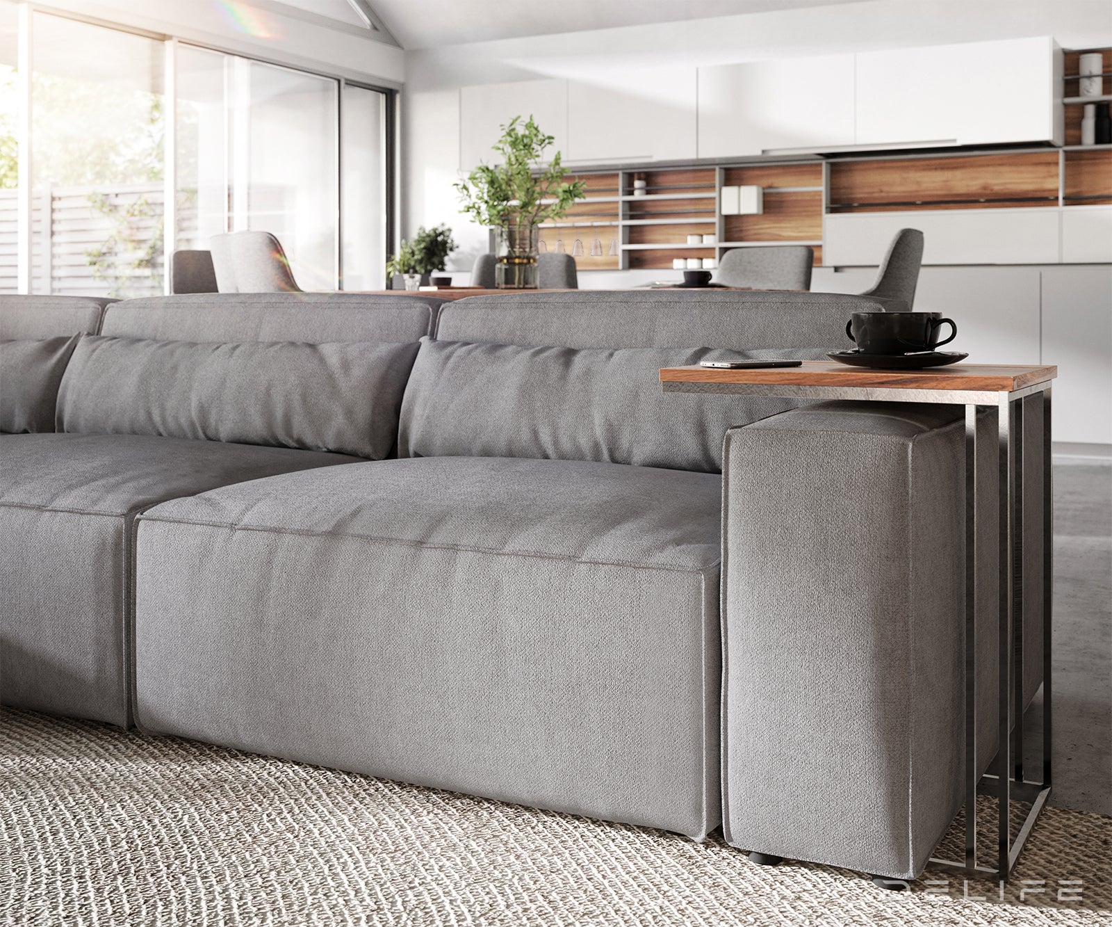 Kotna sedežna garnitura Sirpio XL 370x173cm, Material: Mikrofibra