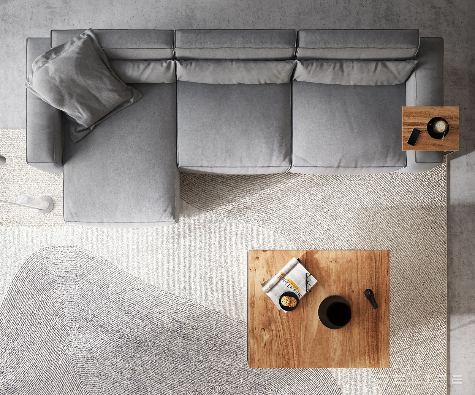 Kotna sedežna garnitura Sirpio XL 370x173cm, Material: Mikrofibra