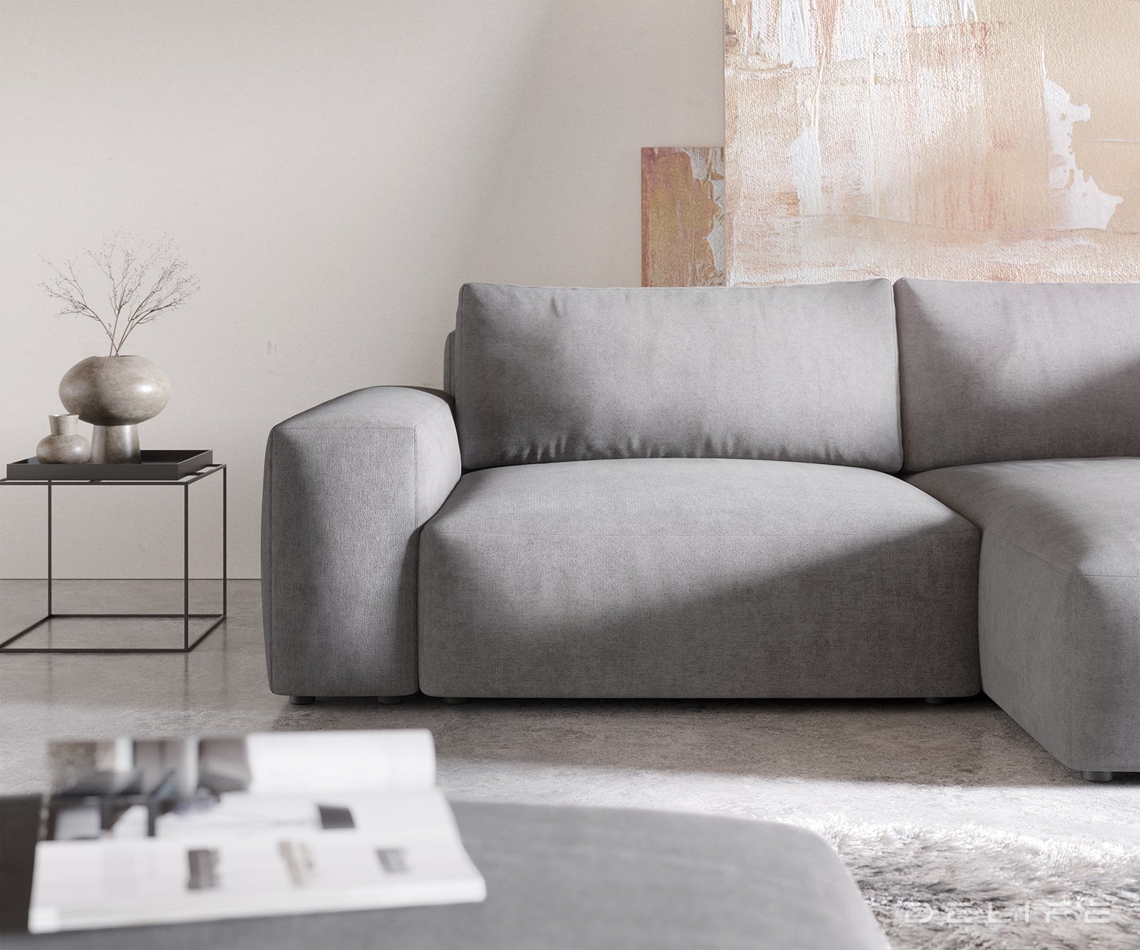 Kotna garnitura Lanzo XL 274x175x69cm, Material: Mikrofibra