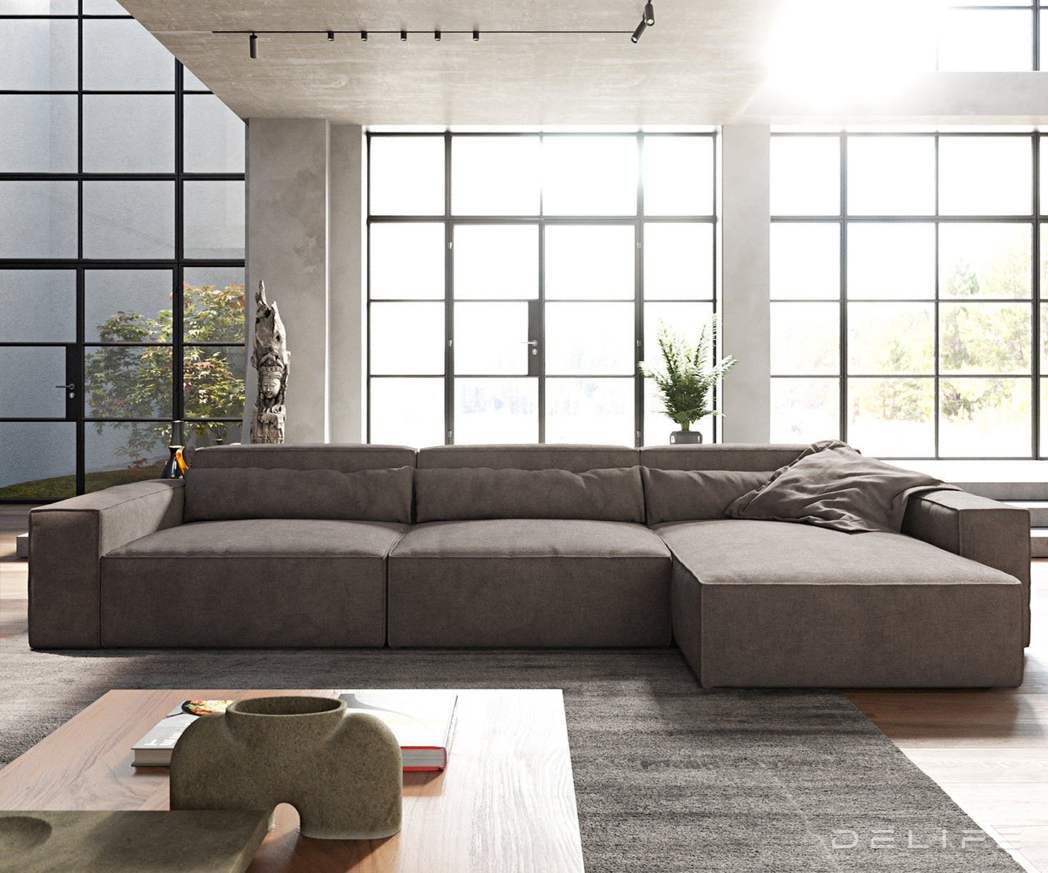 Kotna sedežna garnitura Sirpio XL 266x173cm, Material: Mikrofibra