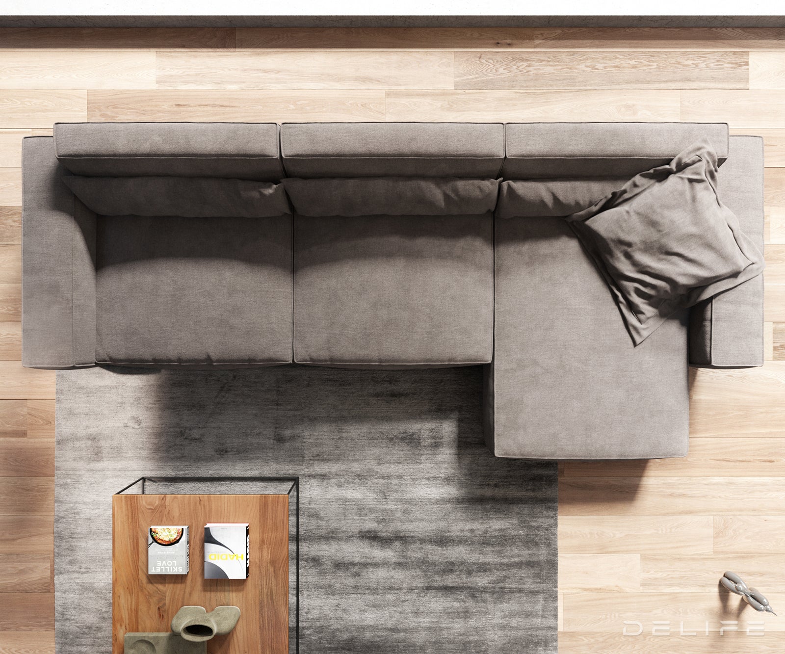 Kotna sedežna garnitura Sirpio XL 370x173cm, Material: Mikrofibra