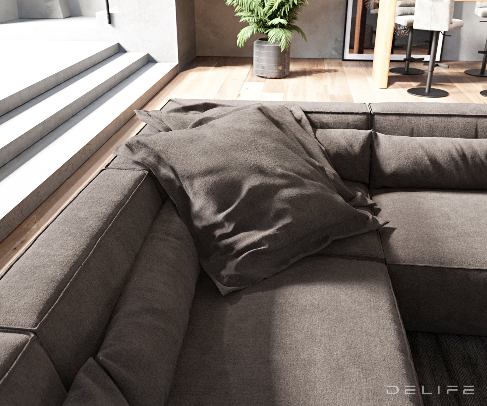 Velika kotna sedežna garnitura Sirpio L 330x230cm, Material: Mikrofibra