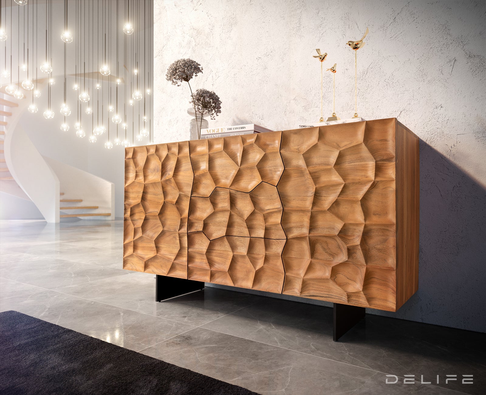 Komoda Solu, Material: Akacija