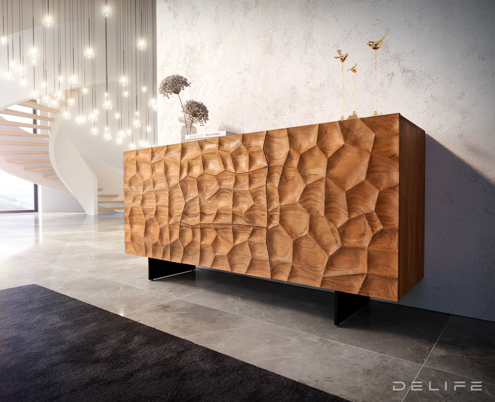 Komoda Solu, Material: Akacija