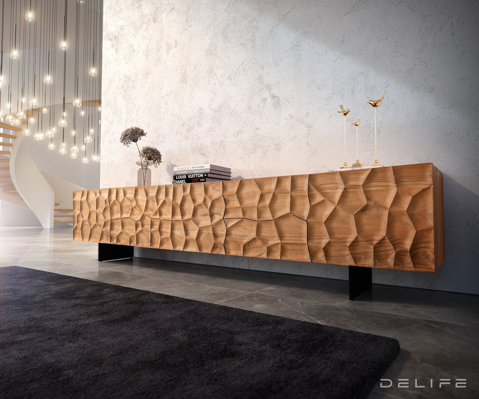 Komoda Solu, Material: Akacija