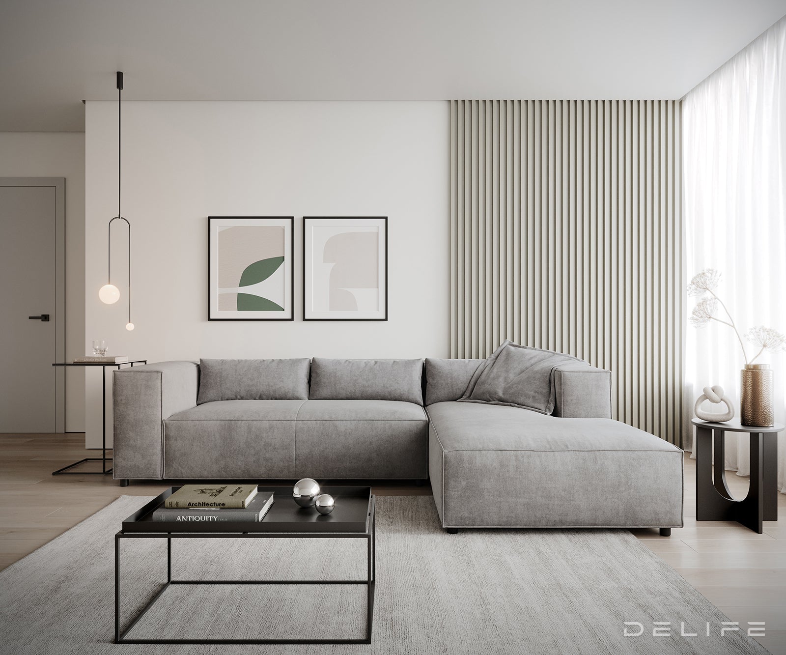 Kotna sedežna garnitura Brom 260x174cm, Material: Mikrofibra