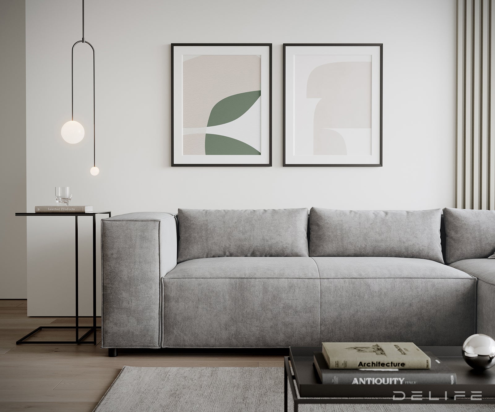 Kotna sedežna garnitura Brom 260x174cm, Material: Mikrofibra