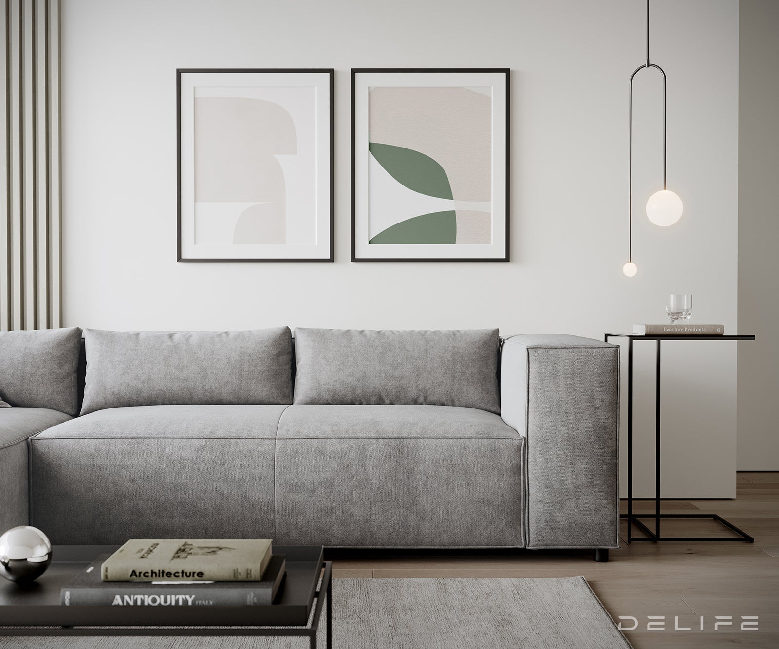 Kotna sedežna garnitura Brom 260x174cm, Material: Mikrofibra