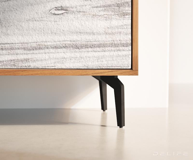 Visoka komoda Kleo, Material: Akacija