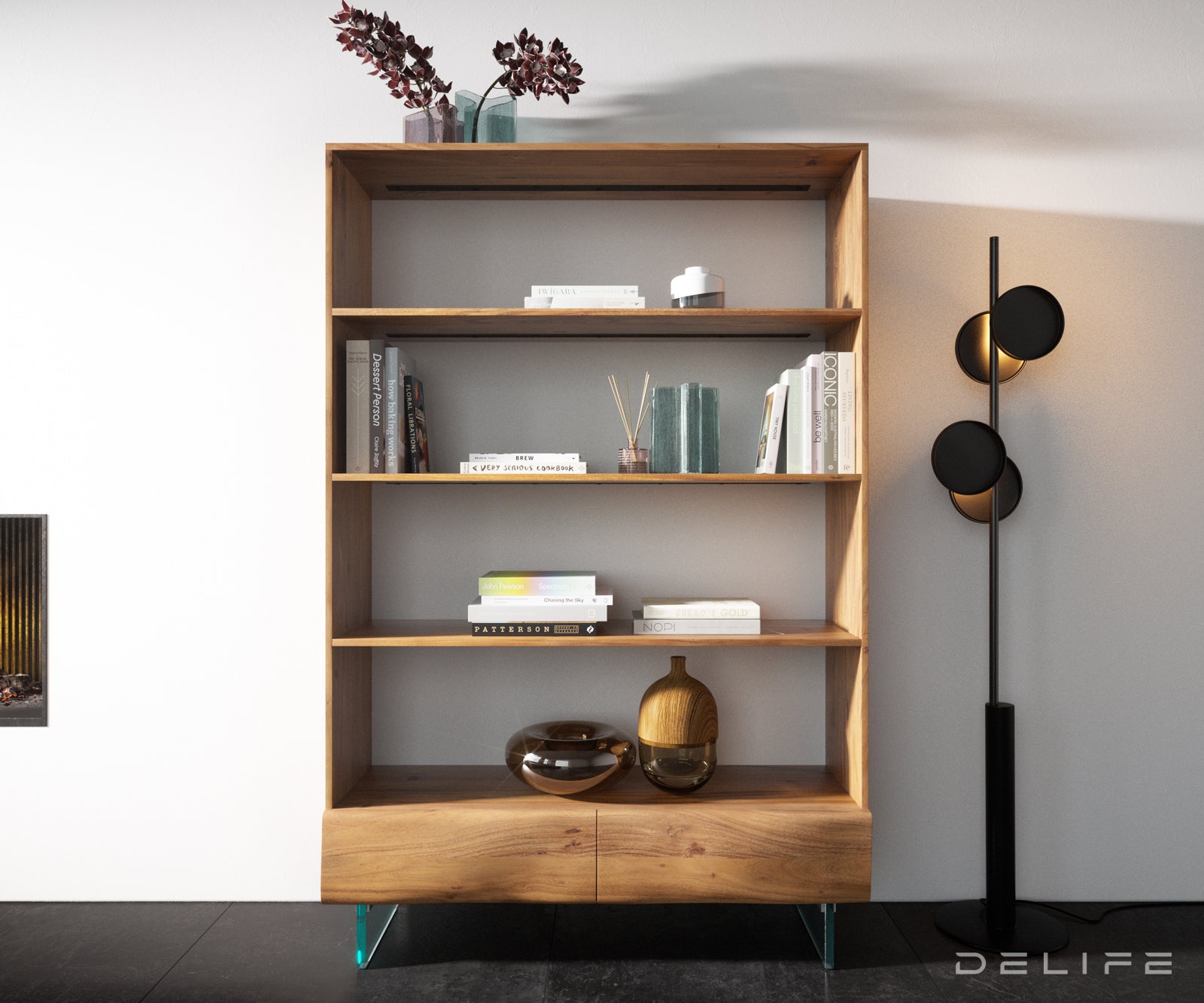 Polica Live-Edge 115x150cm, Material: Akacija