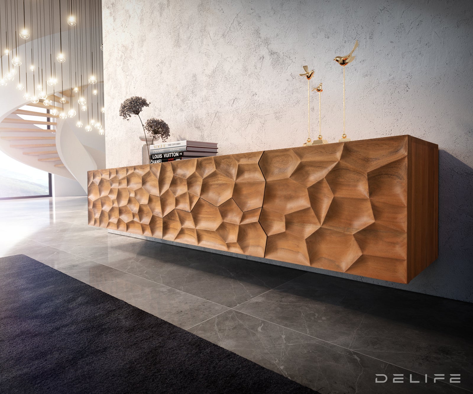 Komoda Solu, Material: Akacija