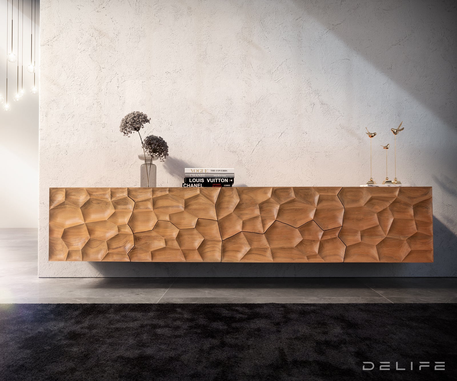 Komoda Solu, Material: Akacija