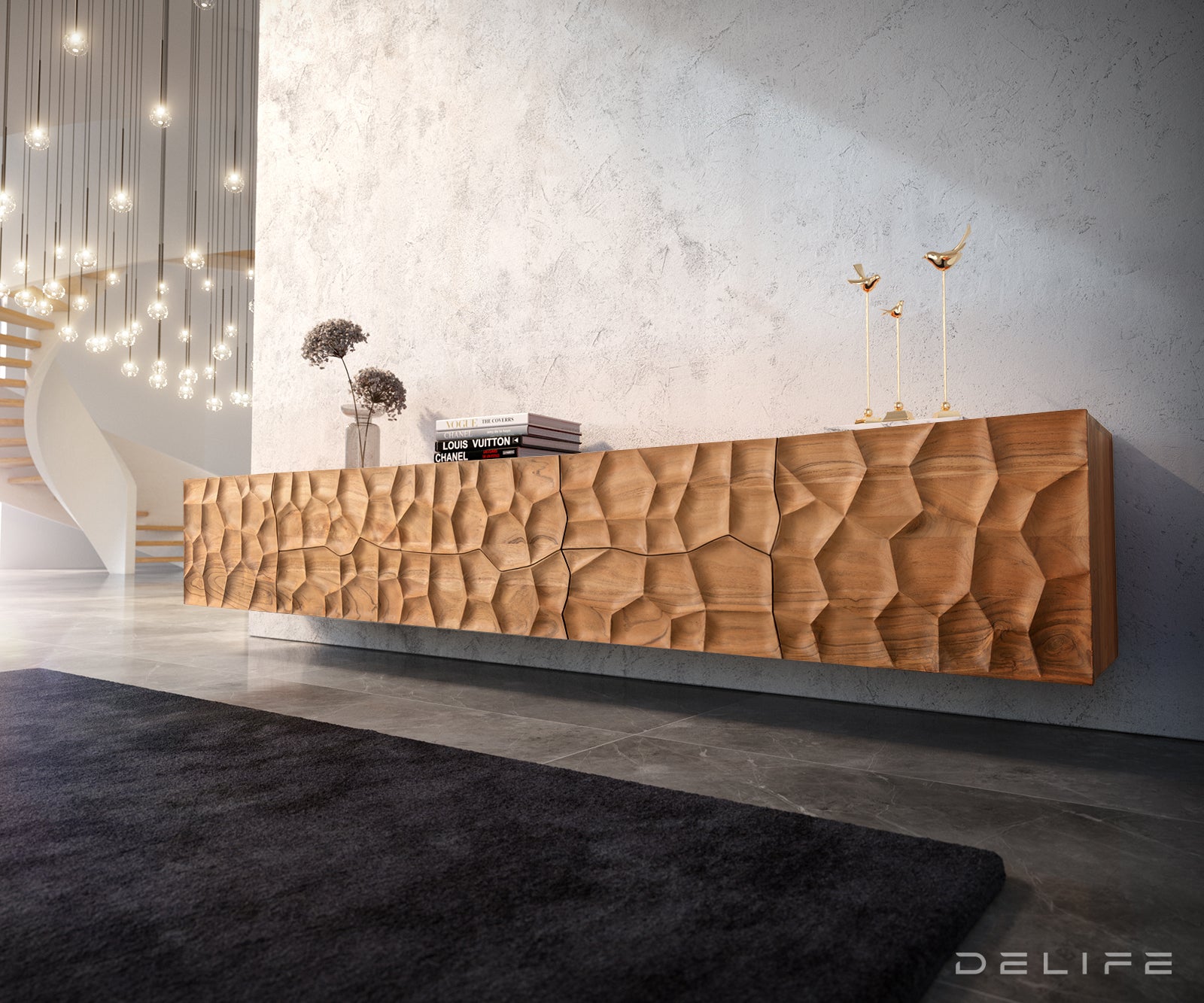 Komoda Solu, Material: Akacija