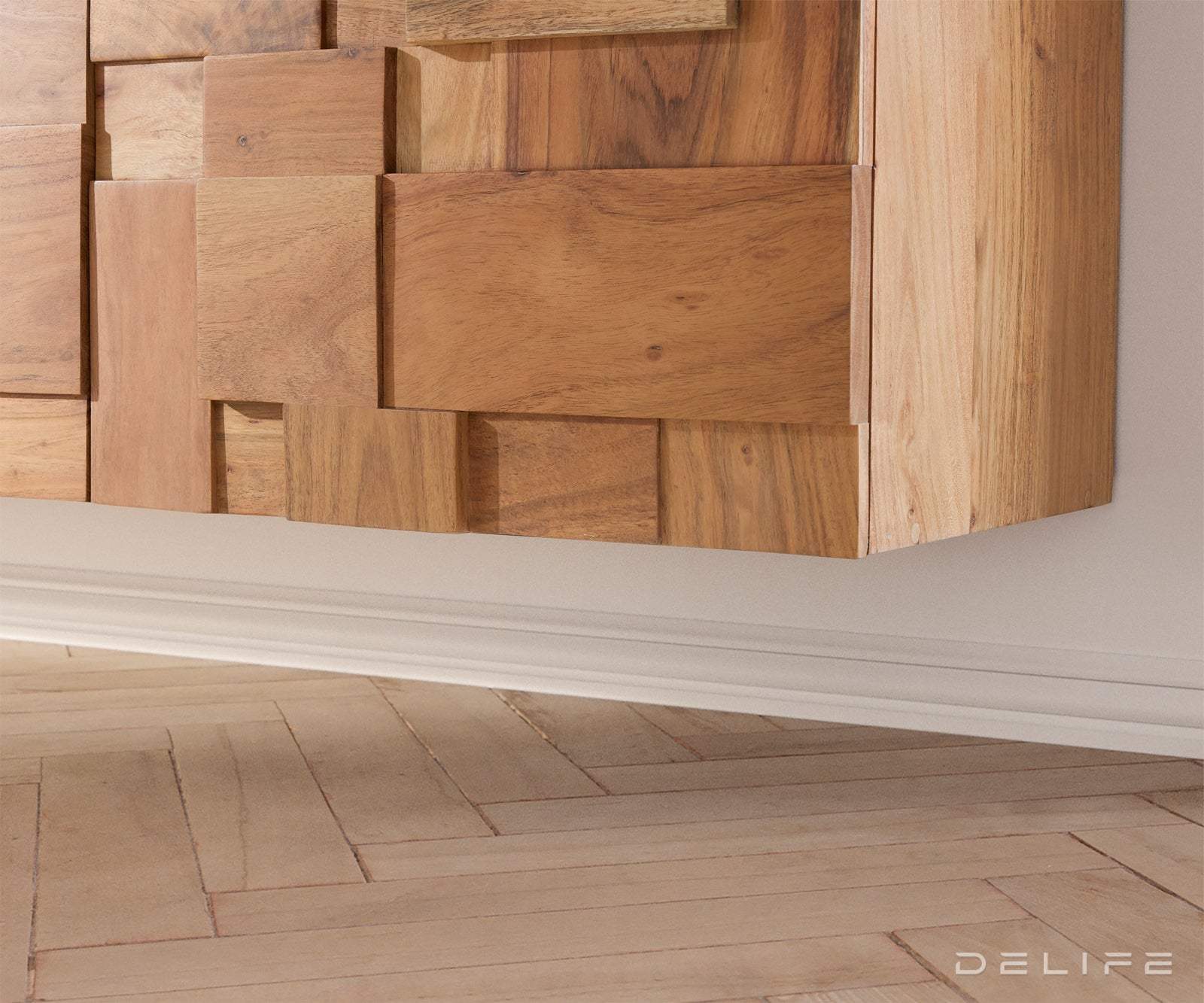 Sestavljanka TV omarica 175x35cm, Material: Akacija