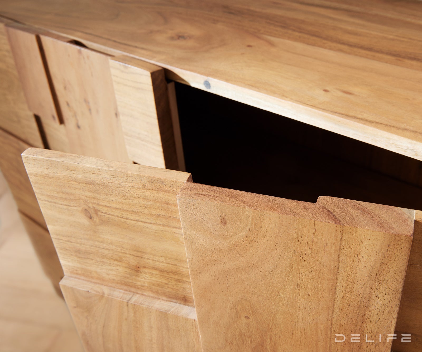 Predalnik s sestavljanko 145x40cm, Material: Akacija